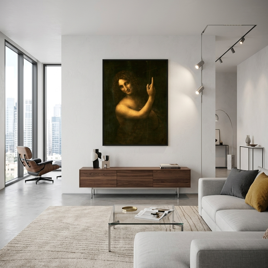 Reproduktion Johannes der Täufer Reproduktion Leinwand Wand Kunstdruck