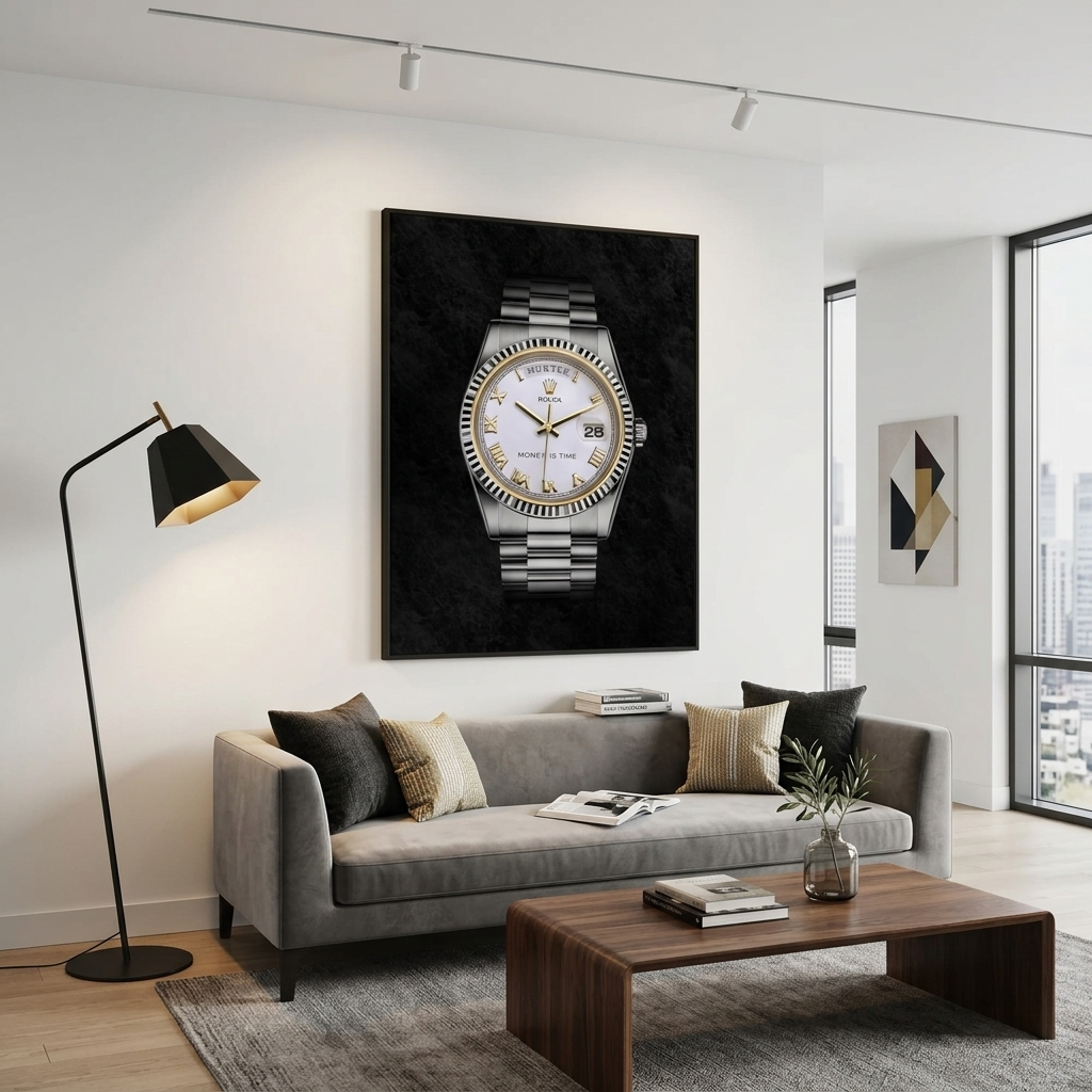 Zur Motivation Rolex Motivierender Kunstdruck auf Leinwand