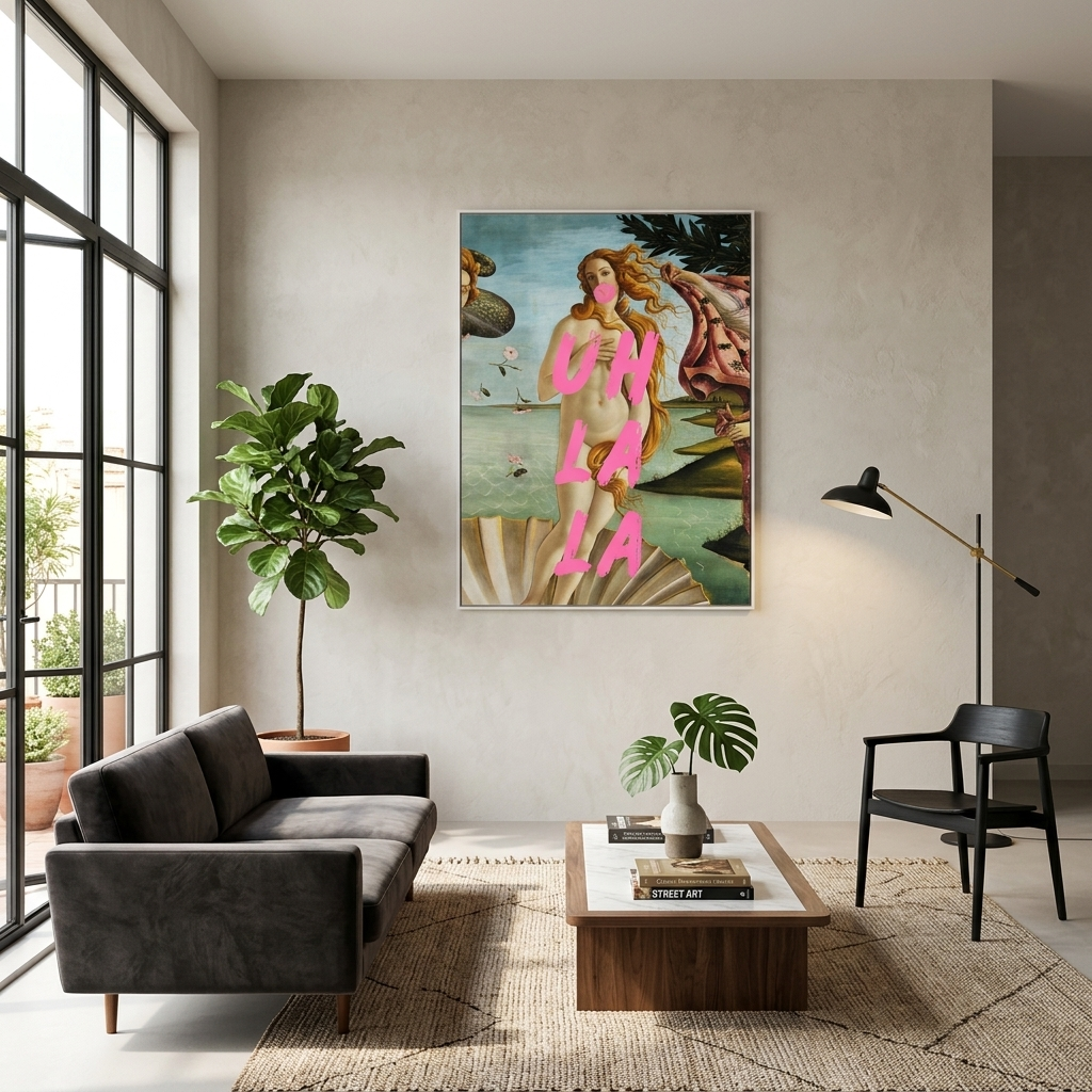 Kunstdruck auf Leinwand, Venus. La-la