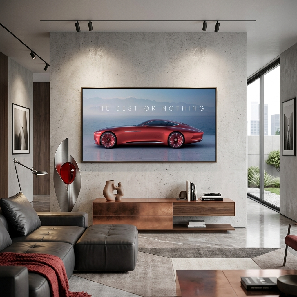 Zur Motivation: Das Beste oder nichts, Maybach, motivierender Leinwand-Kunstdruck