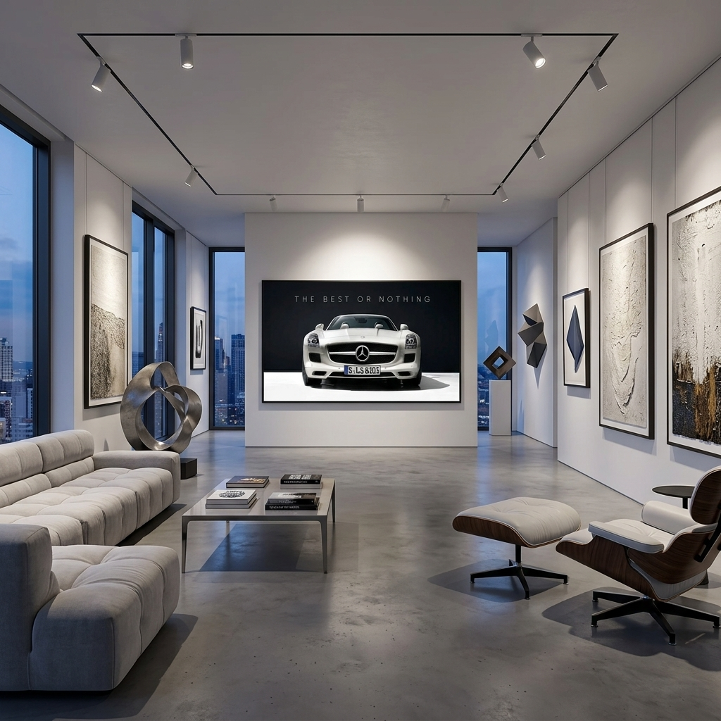Um zu motivieren: Das Beste oder nichts, Mercedes, motivierender Leinwand-Kunstdruck