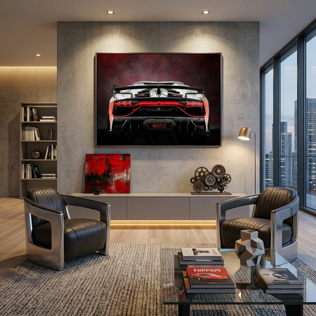 Leinwandbild „Roter Ferrari“
