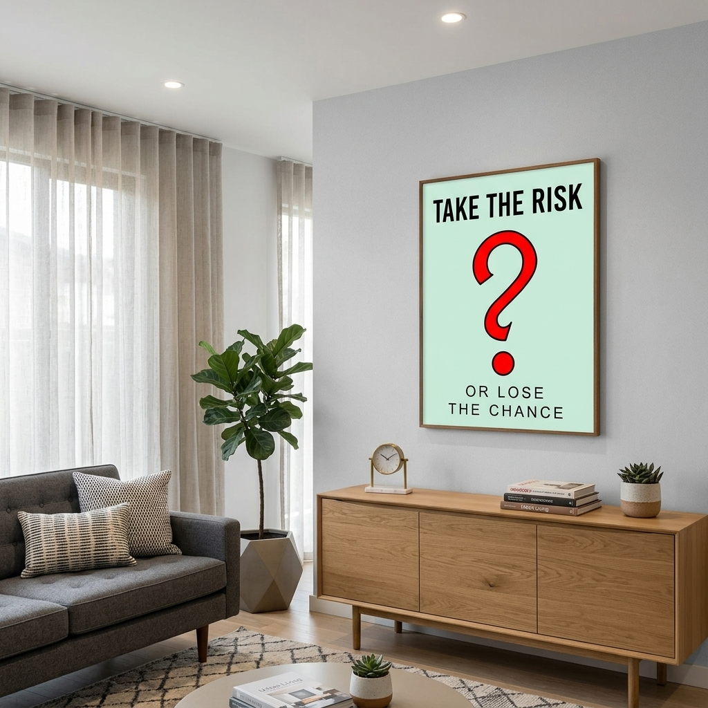 Monopoly: Gehen Sie mit dem Risiko um, Kunstdruck auf Leinwand