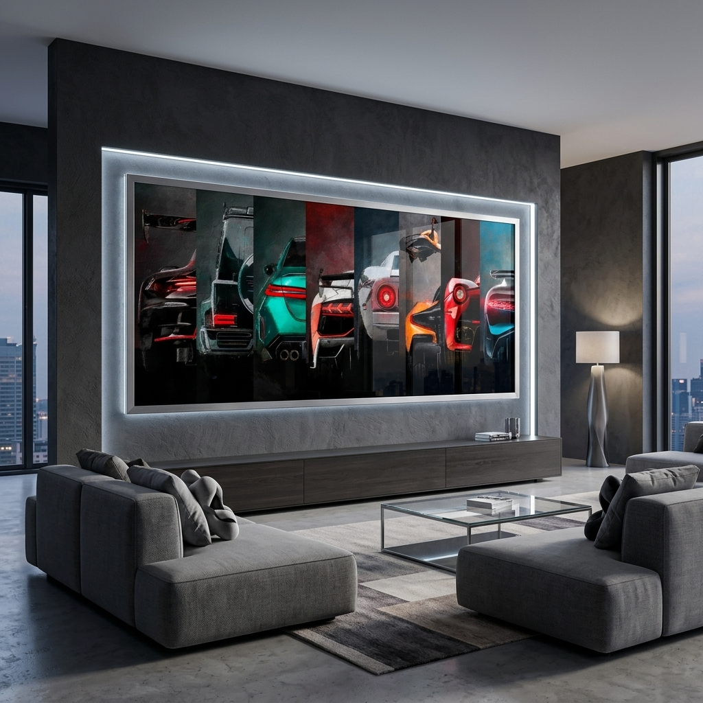 СAR BACKSIDE Canvas Wall Art