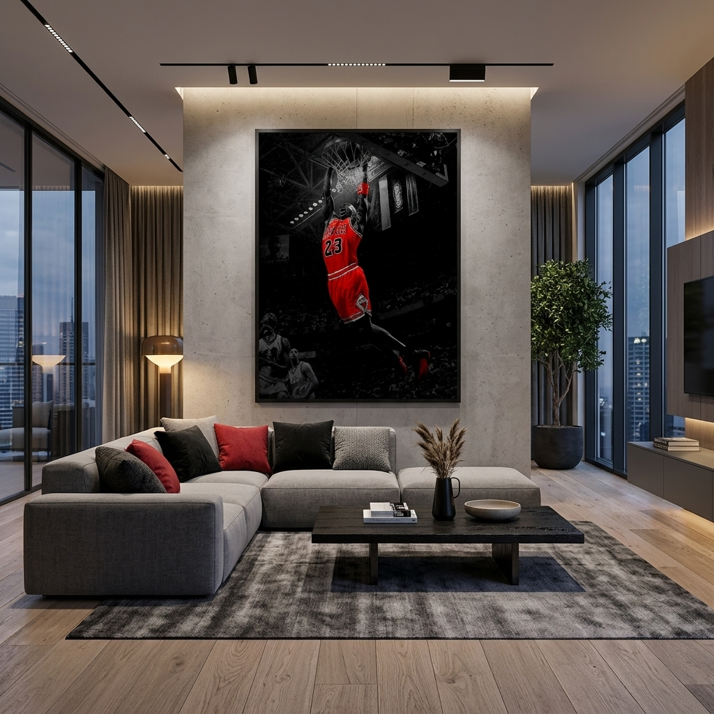 Kunstdruck auf Leinwand, Motiv: Weiße Boxhandschuhe auf weißem Hintergrund