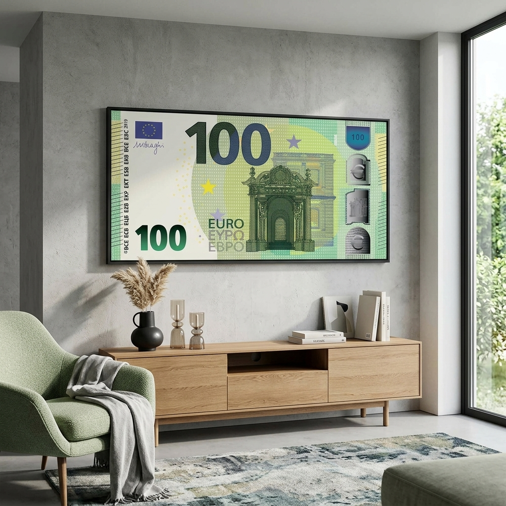 Ins Büro zur Motivation 100 Euro neues Design Inspirierender Kunstdruck auf Leinwand