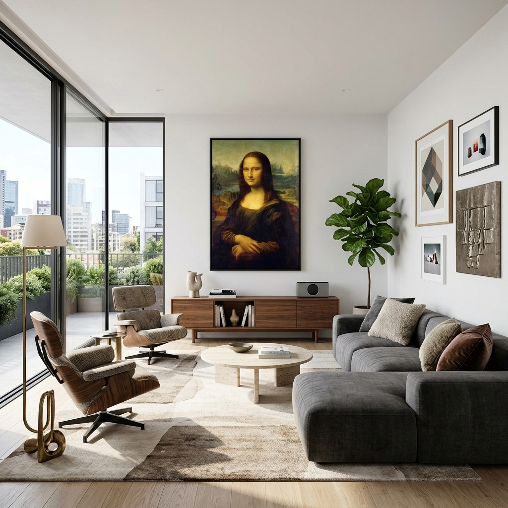 Mona Lisa Leonardo Da Vinci Reproduktion Leinwand Wand Kunstdruck