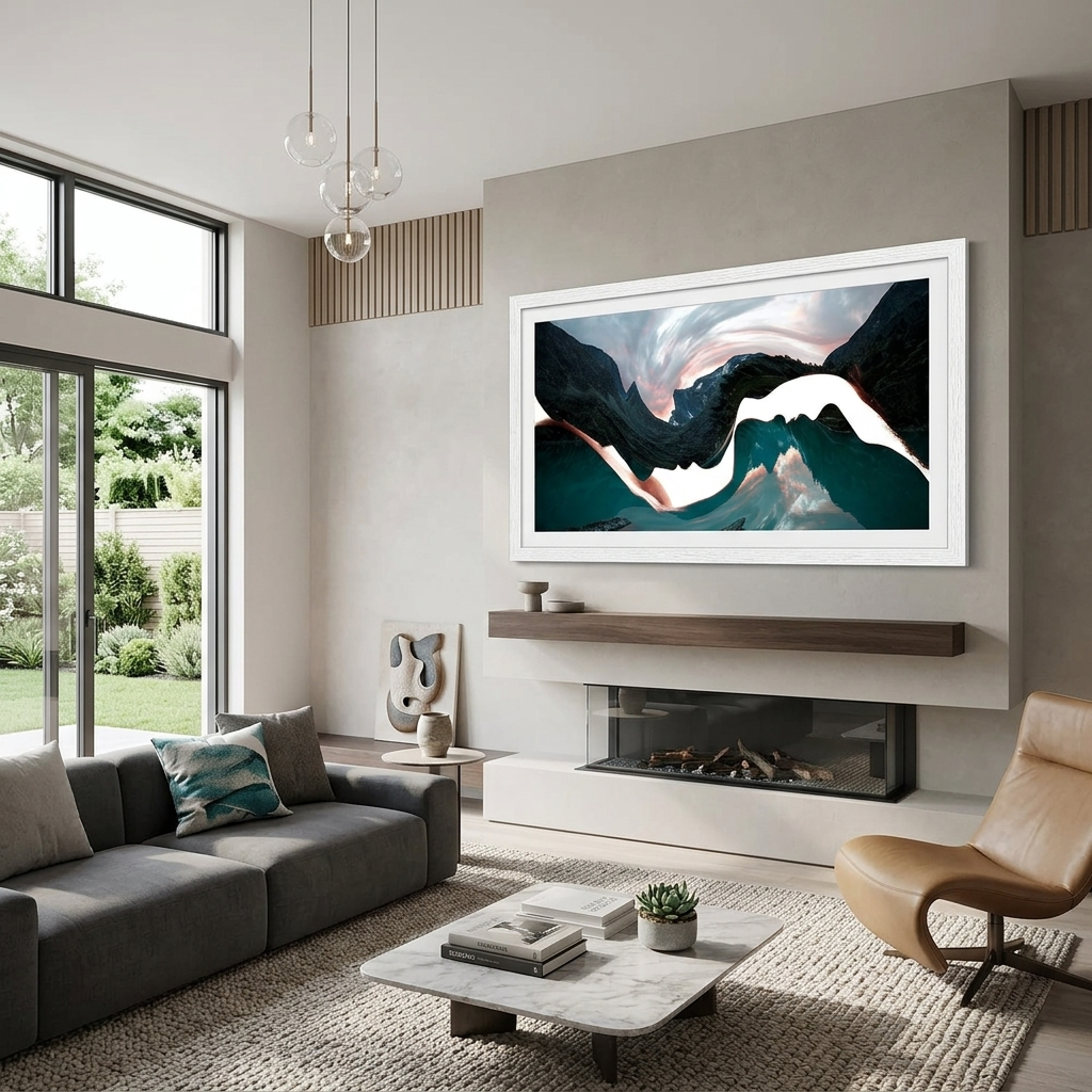 Die Silhouette zweier Gesichter Abstraktion Leinwand Wand Kunstdruck