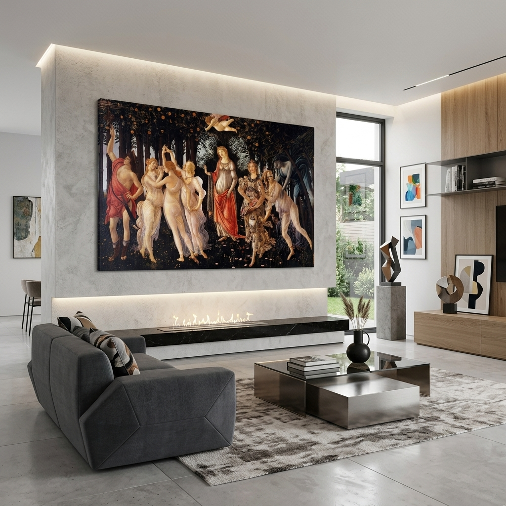 Reproduktion Botticelli Frühling Reproduktion Leinwand Wand Kunstdruck