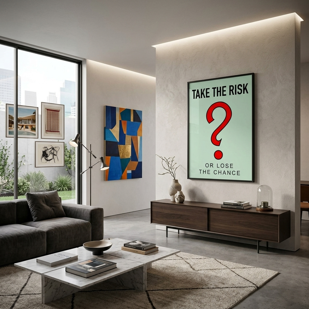 Monopoly: Gehen Sie mit dem Risiko um, Kunstdruck auf Leinwand