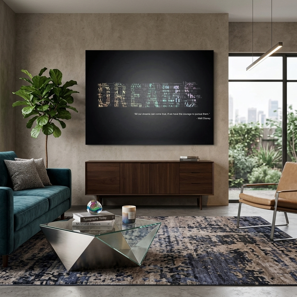 For Dream Motivation Motivational Canvas Wall Art Print