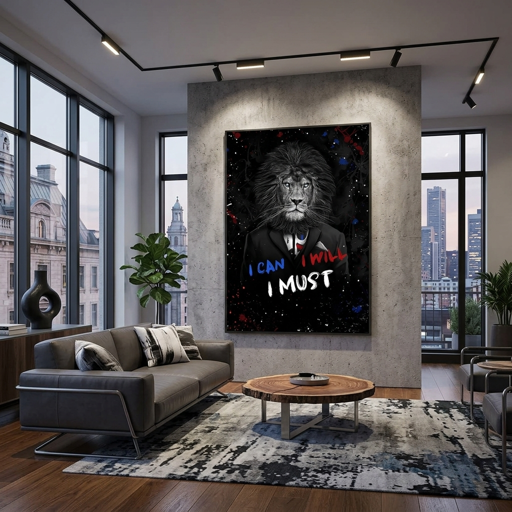 „Zeit für Geld statt Dollars und Uhren – inspirierender Kunstdruck auf Leinwand“