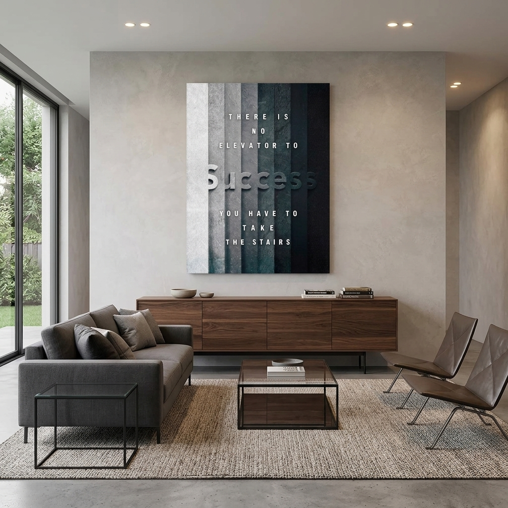 Motivierendes Wandbild auf Leinwand, Motivierendes Zitat