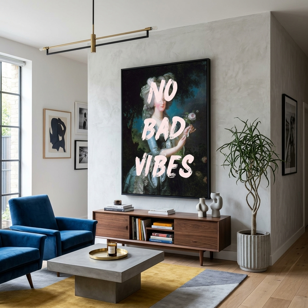 Leinwandbild „No bad vibes“