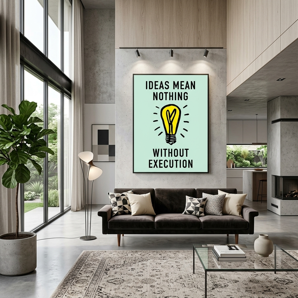 Monopoly Ideas mean nothing Canvas Wall Art Print