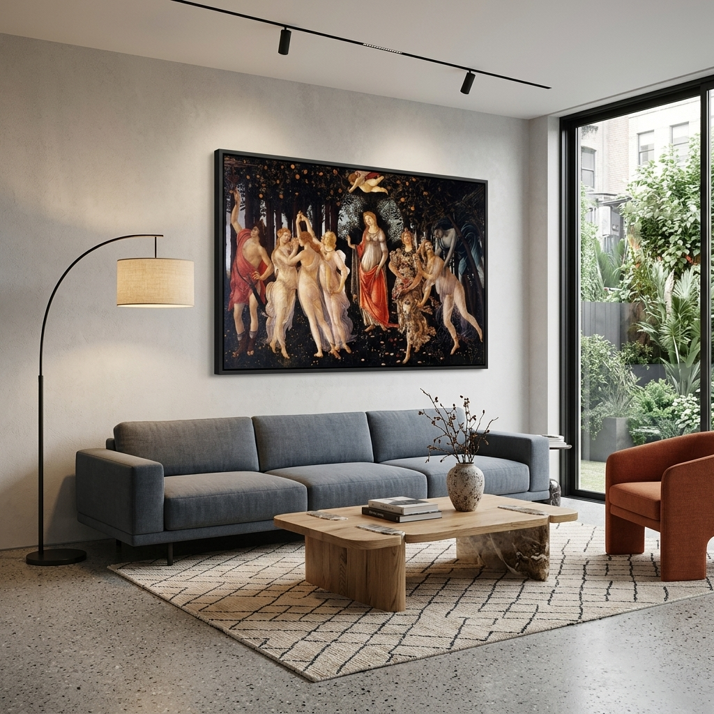 Reproduktion Botticelli Frühling Reproduktion Leinwand Wand Kunstdruck