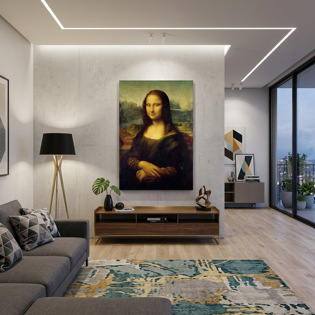 Mona Lisa Leonardo Da Vinci Reproduktion Leinwand Wand Kunstdruck