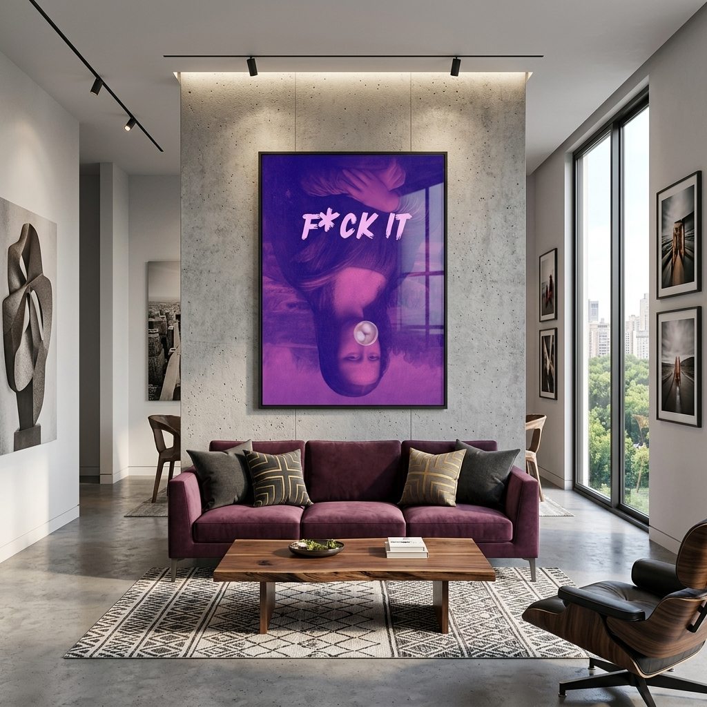 Leinwandbild, umgedrehte Mona Lisa
