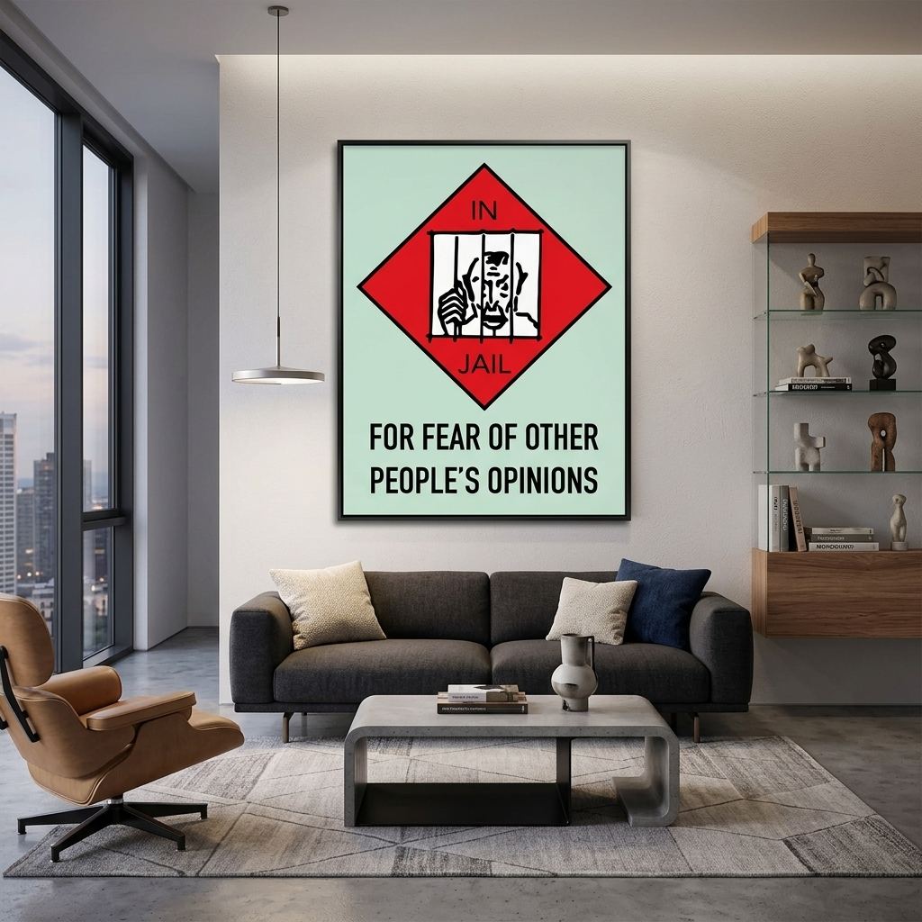 Monopoly Jail Canvas Wall Art Print