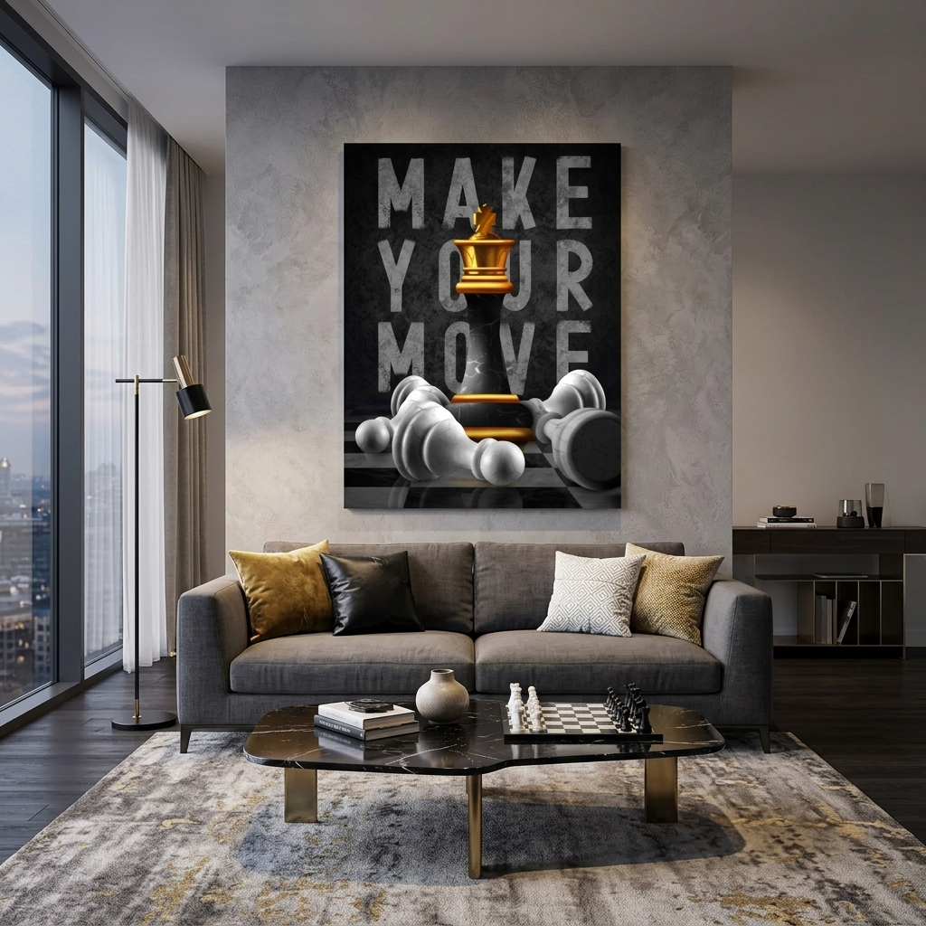 Zur Motivation Machen Sie Ihren Zug Motivierender Leinwand-Kunstdruck