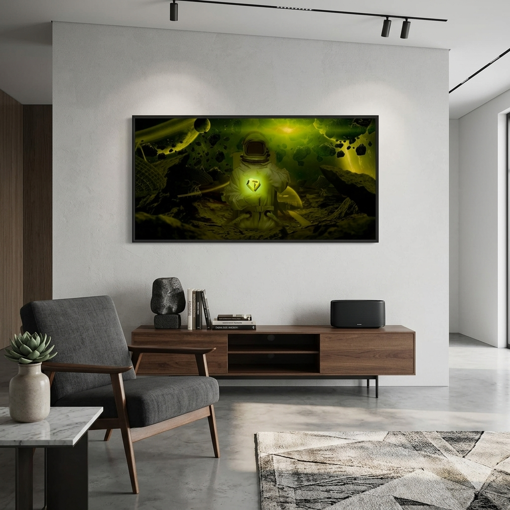 Money cryptocurrencies astronaut Tether USDT Inspirational Canvas Wall Art Print