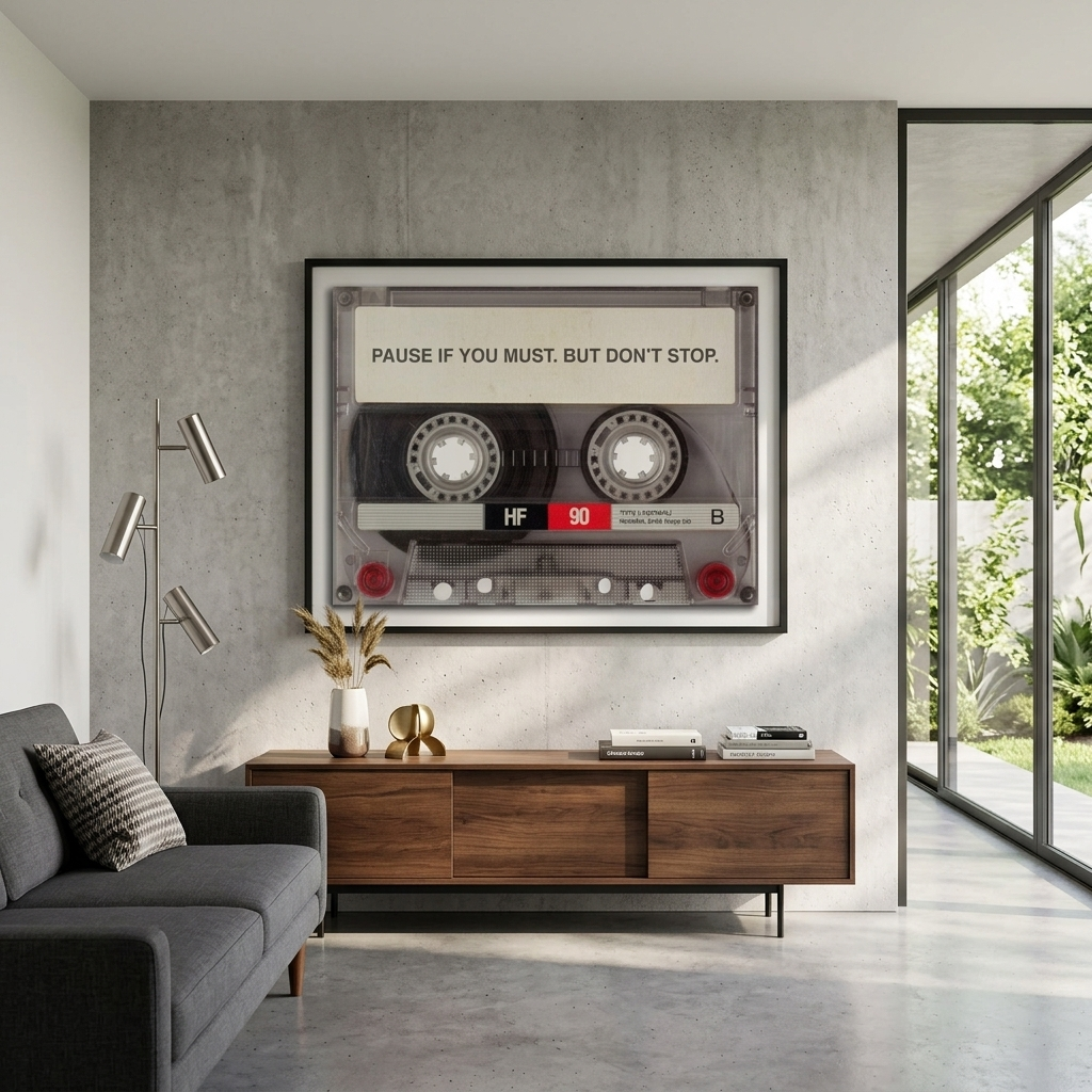 Um zu motivieren, hören Sie nicht auf, motivierender Leinwand-Kunstdruck