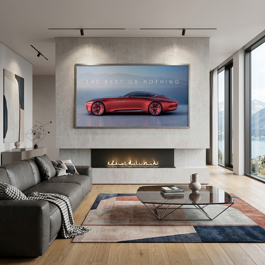 Zur Motivation: Das Beste oder nichts, Maybach, motivierender Leinwand-Kunstdruck