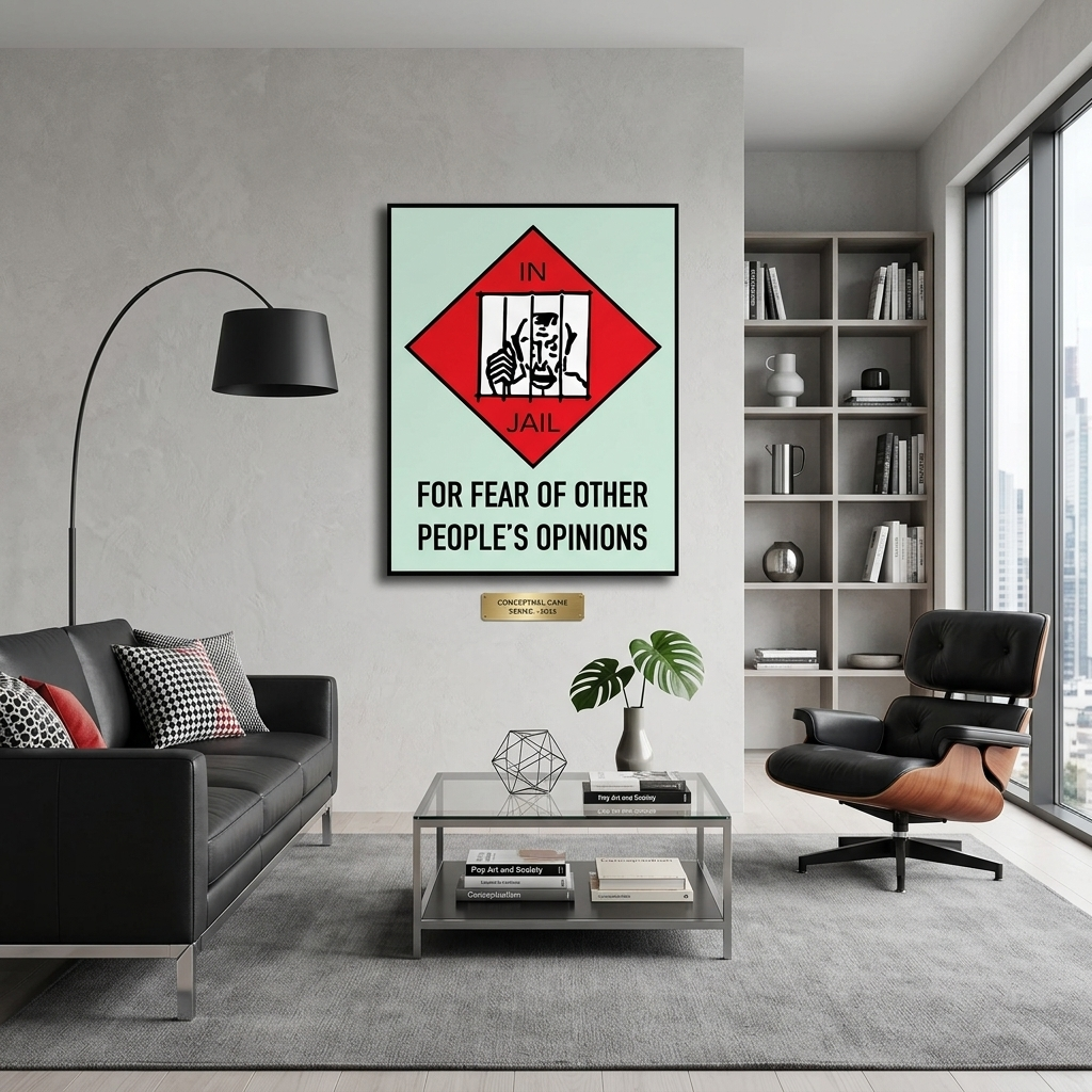 Monopoly Jail Canvas Wall Art Print