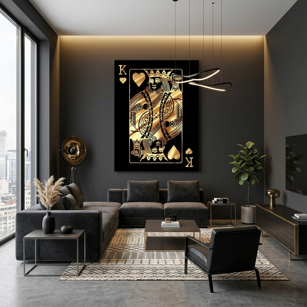 Um König zu motivieren Motivieren Leinwand Wand Kunstdruck
