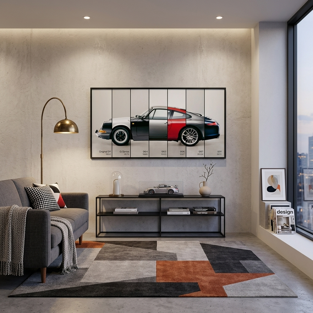 Leinwandbild „Diverse Porsche-Teile“