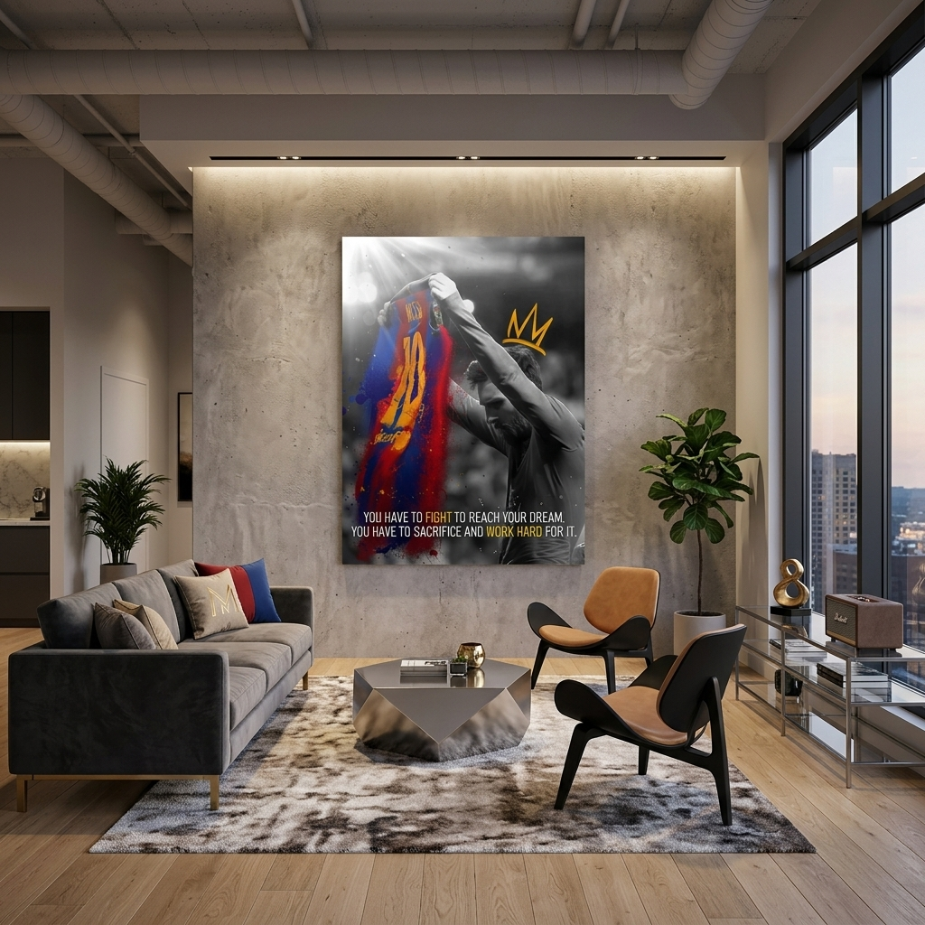 „DON'T STOP KEEP GOING“ – motivierender Kunstdruck auf Leinwand