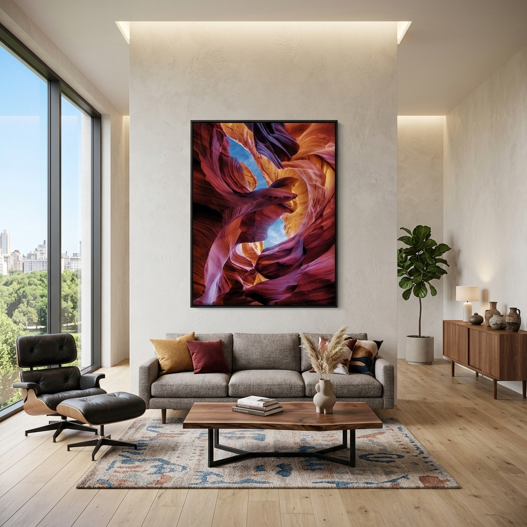 Leinwandbild „Rainbow Rocks“, abstrakter Kunstdruck