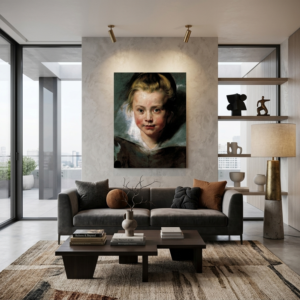Reproduktions-Porträt von Clara Serena Rubens, Reproduktion auf Leinwand, Kunstdruck