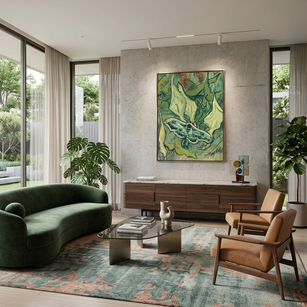Reproduktion „Der tote Kopfwurm“ von Van Gogh, Reproduktion auf Leinwand, Kunstdruck