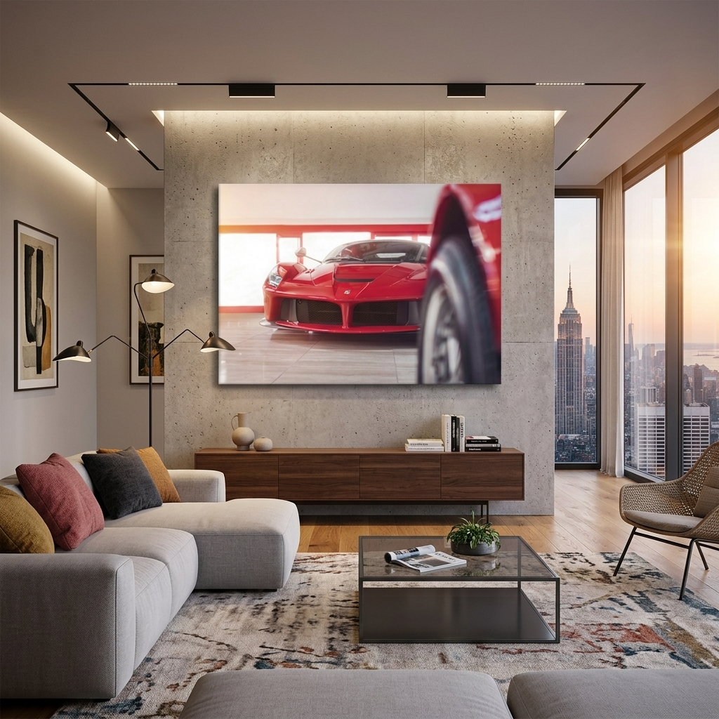 Leinwandbild „Roter Ferrari“