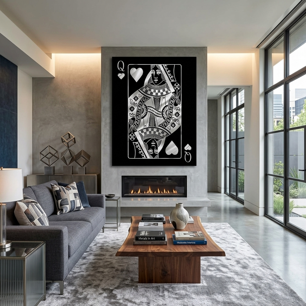Um Königin Silber motivierende Leinwand Wand Kunstdruck