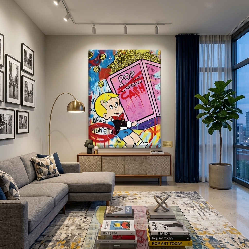 Leinwandbild „Monopoly Pop Cash“