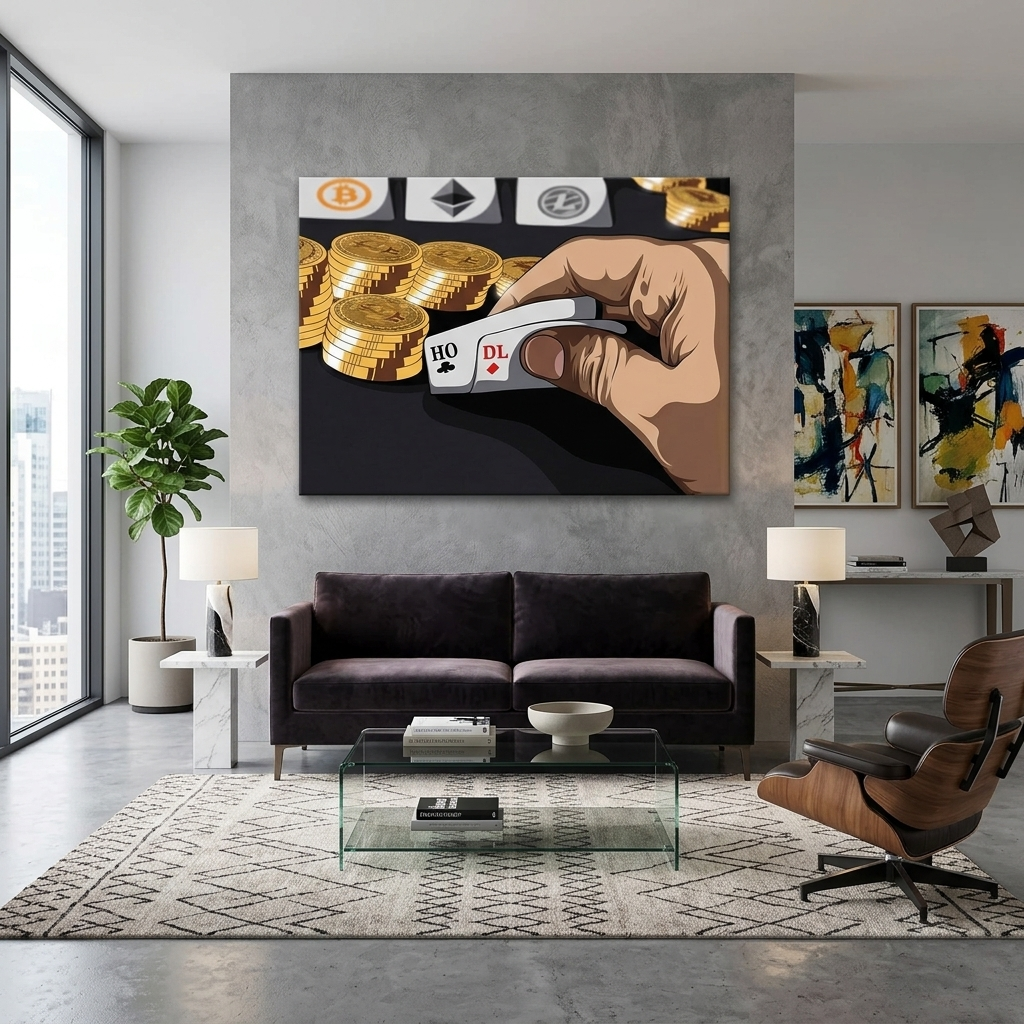 Leinwandbild „Pokerkarten“