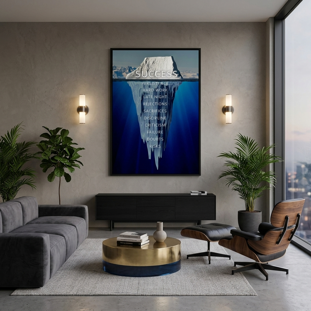 Um Erfolg zu motivieren Motivieren Leinwand Wand Kunstdruck
