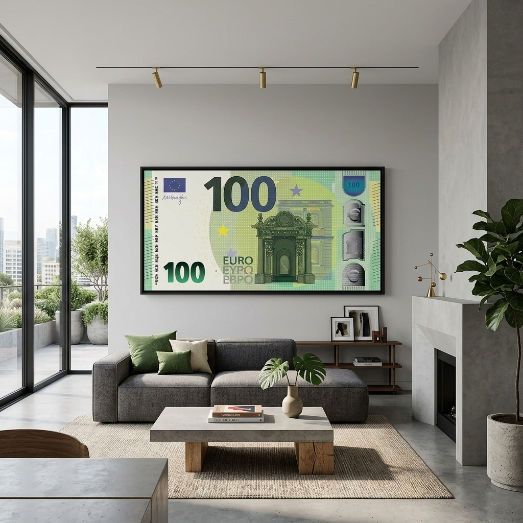 Ins Büro zur Motivation 100 Euro neues Design Inspirierender Kunstdruck auf Leinwand