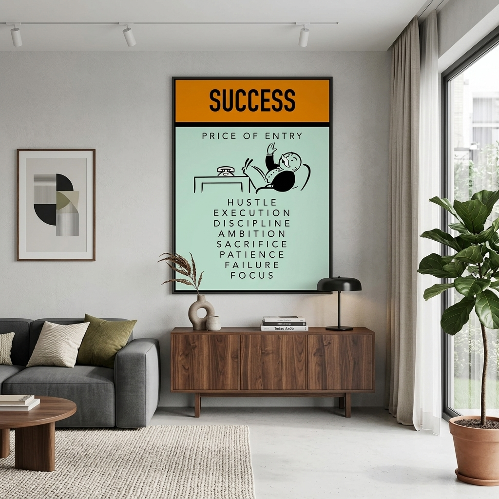 Monopoly – Eintrittspreis – Kunstdruck auf Leinwand