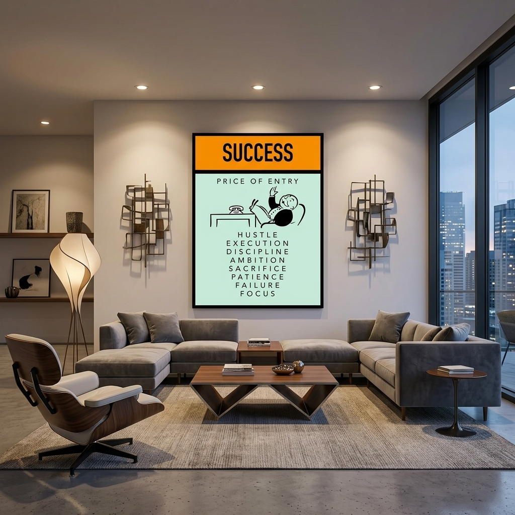 Monopoly – Eintrittspreis – Kunstdruck auf Leinwand
