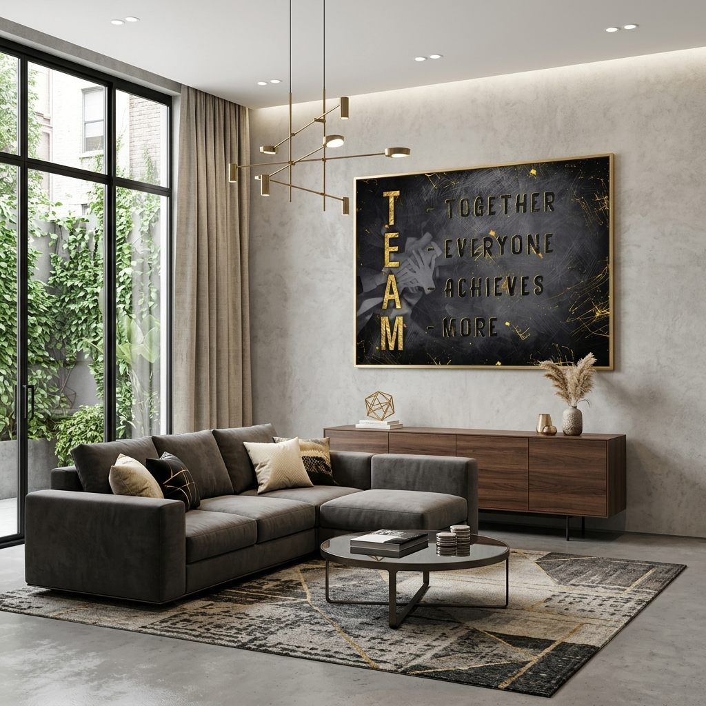 „DON'T STOP KEEP GOING“ – motivierender Kunstdruck auf Leinwand