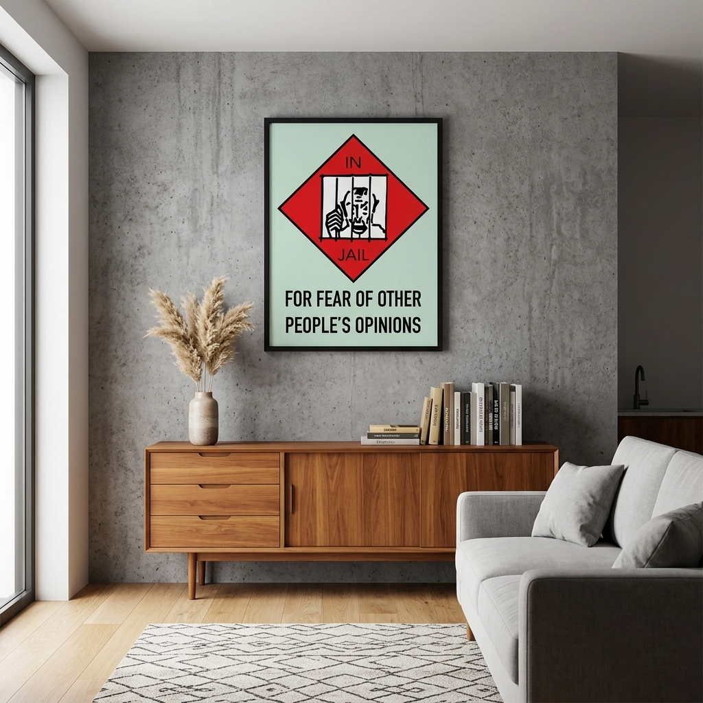 Monopoly Jail Canvas Wall Art Print