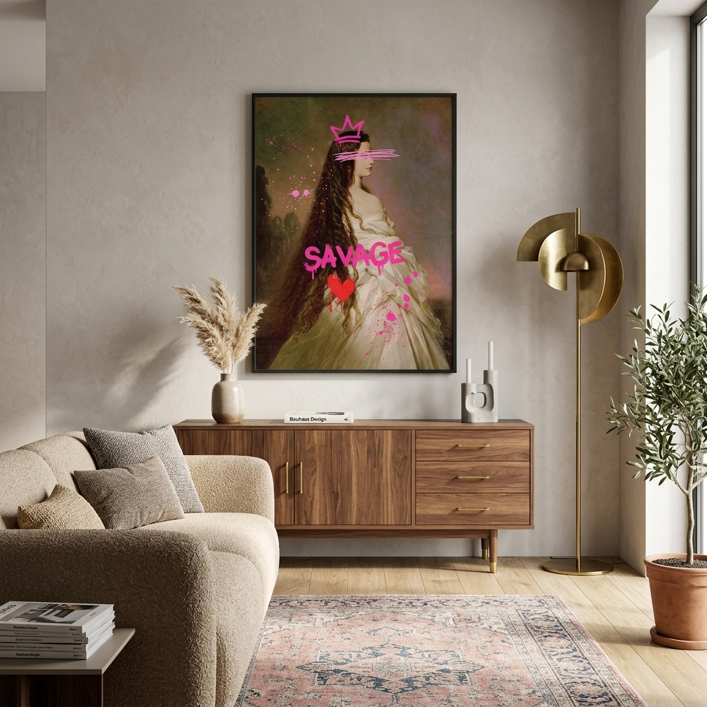 Kunstdruck auf Leinwand, Elisabeth von Bayern. Savage