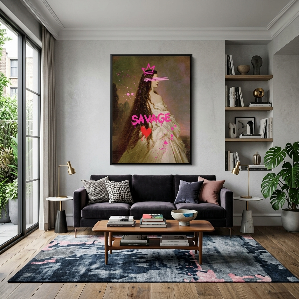 Kunstdruck auf Leinwand, Elisabeth von Bayern. Savage