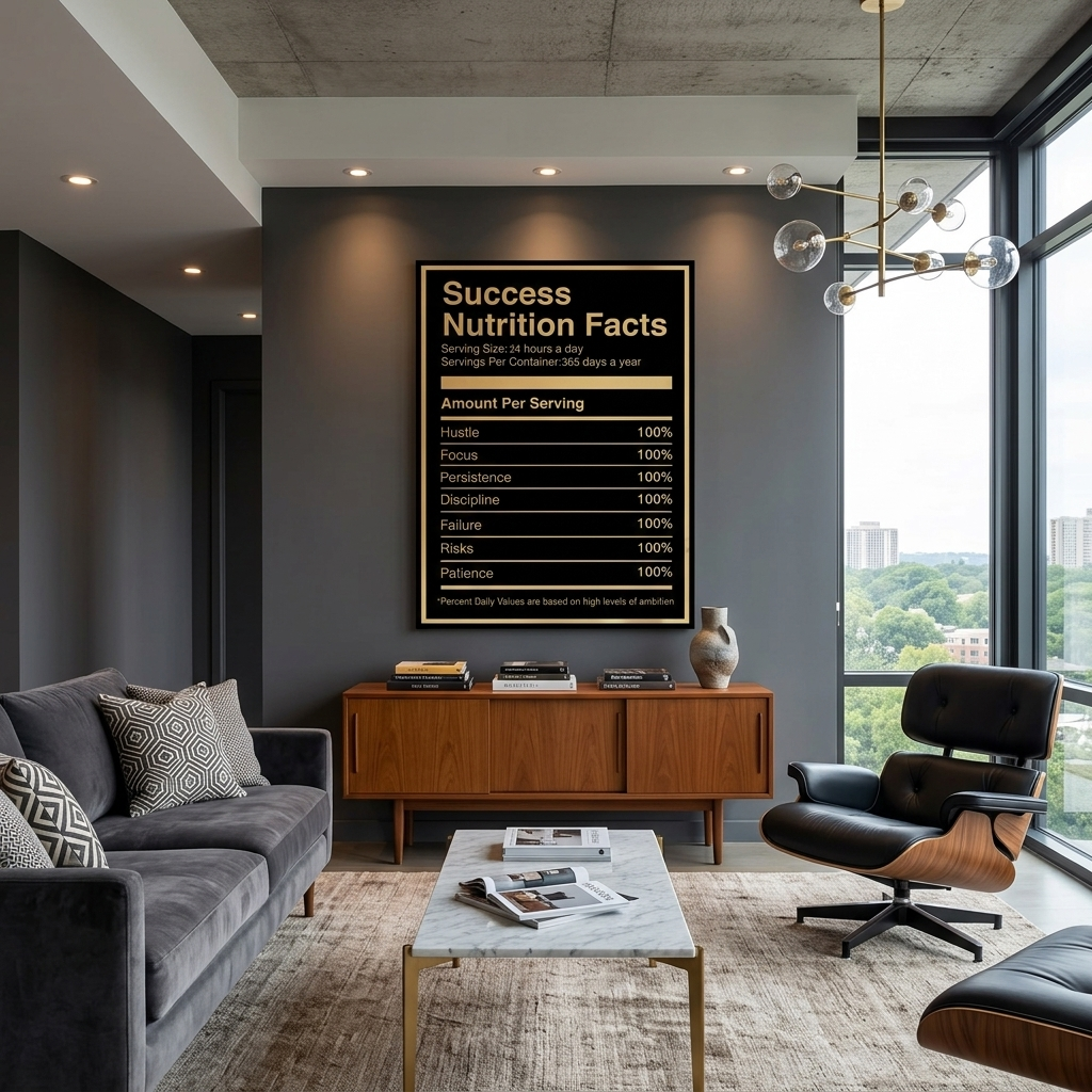 Zur Motivation Ernährungsfakten Motivierender Leinwand-Wand-Kunstdruck