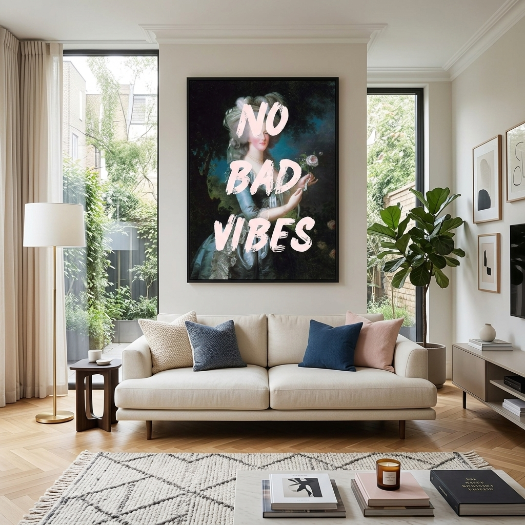 Leinwandbild „No bad vibes“