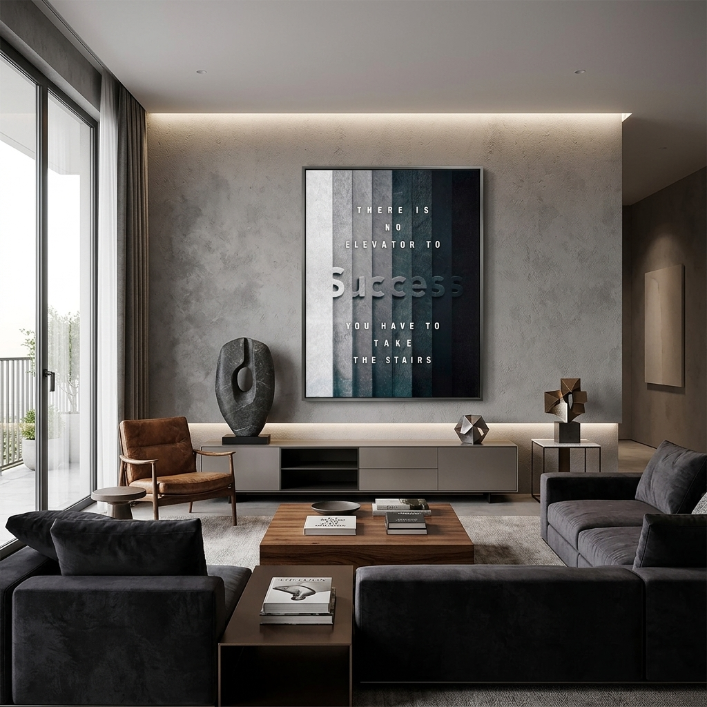 Motivierendes Wandbild auf Leinwand, Motivierendes Zitat