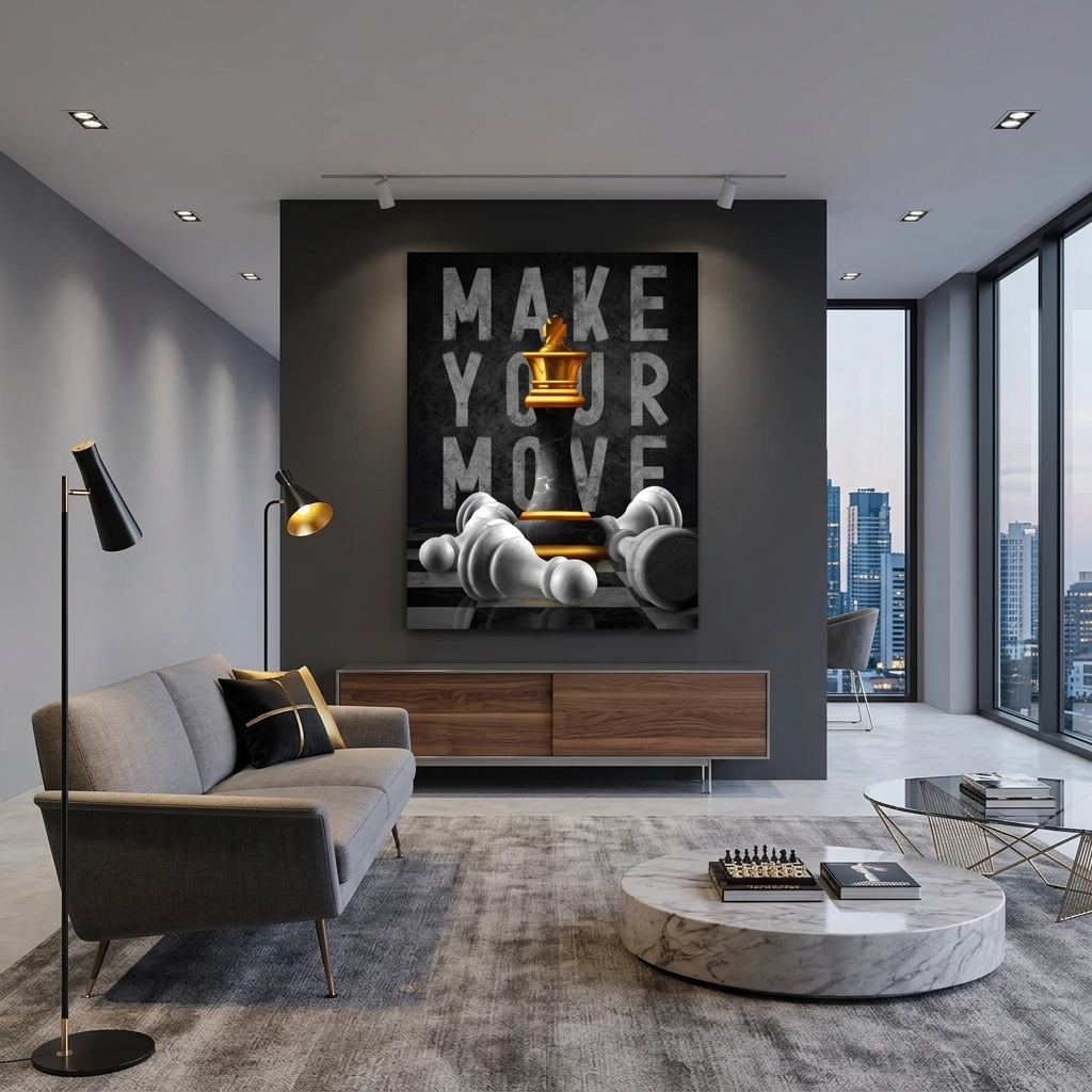 Zur Motivation Machen Sie Ihren Zug Motivierender Leinwand-Kunstdruck